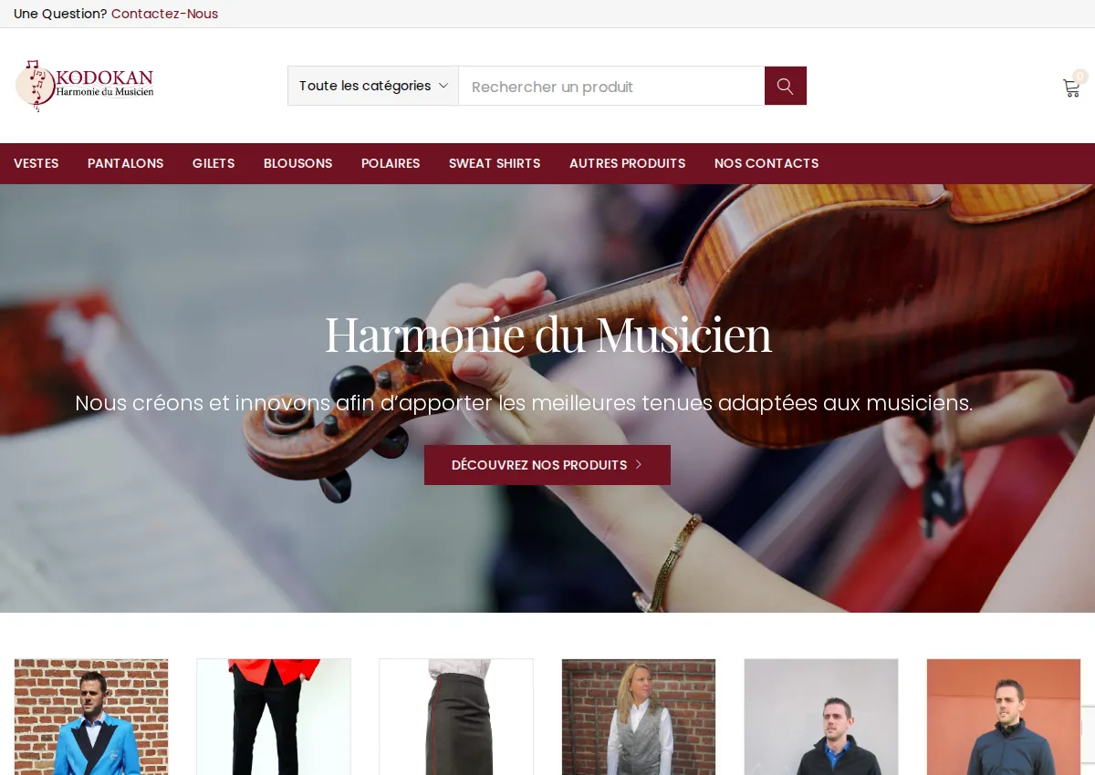 Store homepage