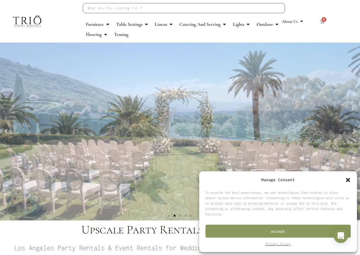 Store homepage