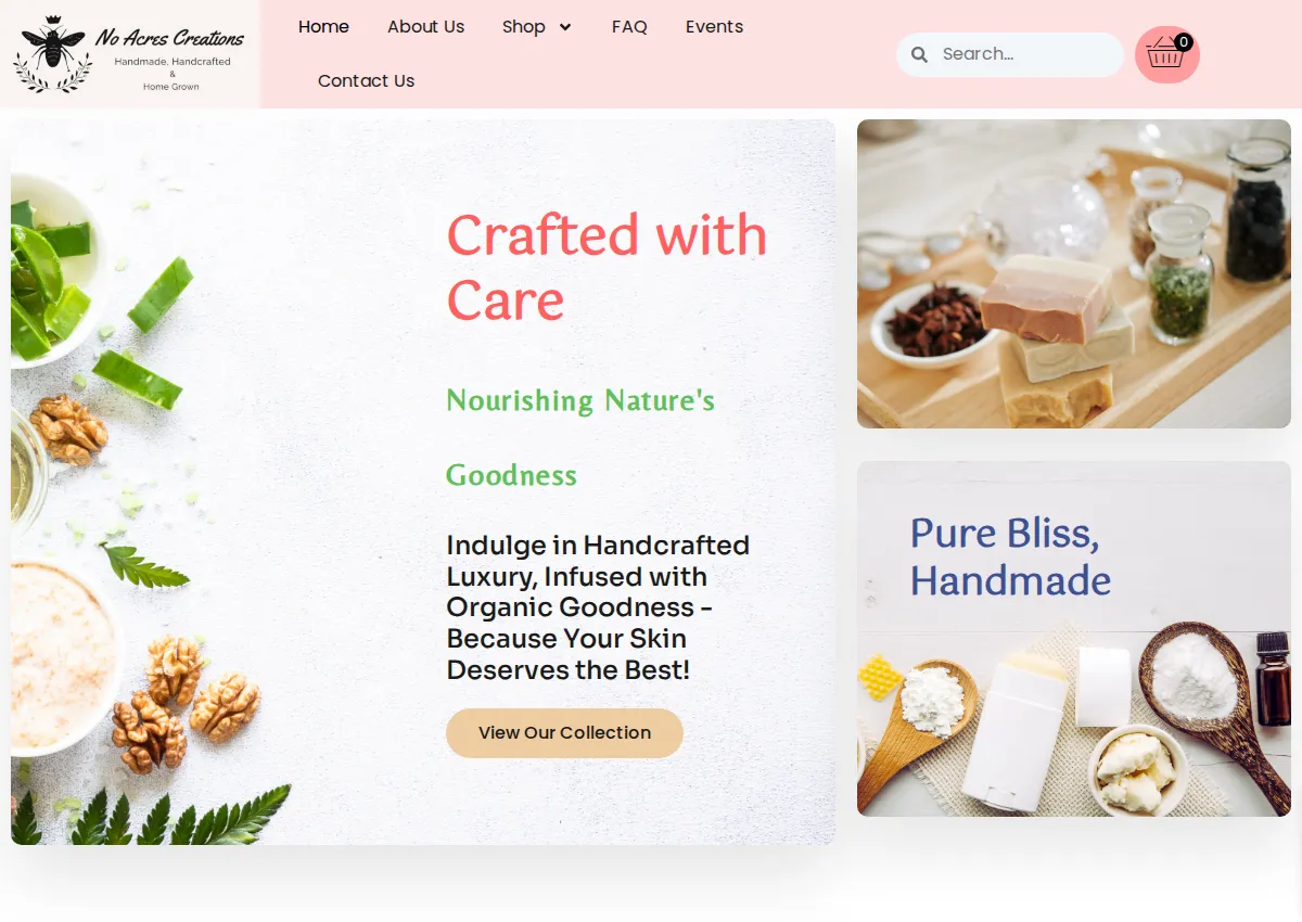 Store homepage