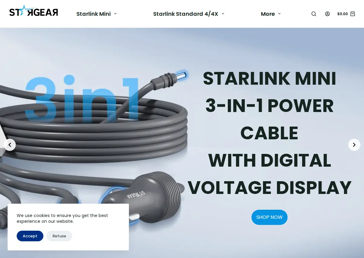 Store homepage