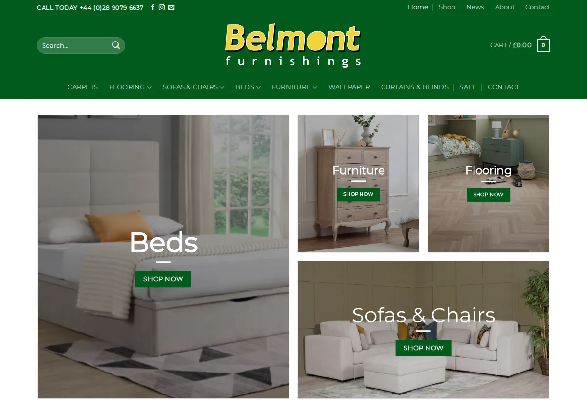 Store homepage
