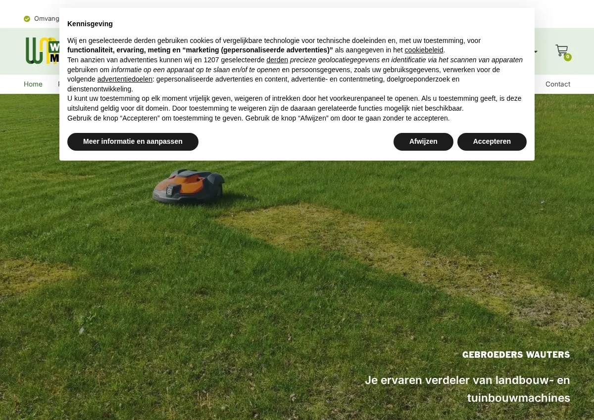 Store homepage