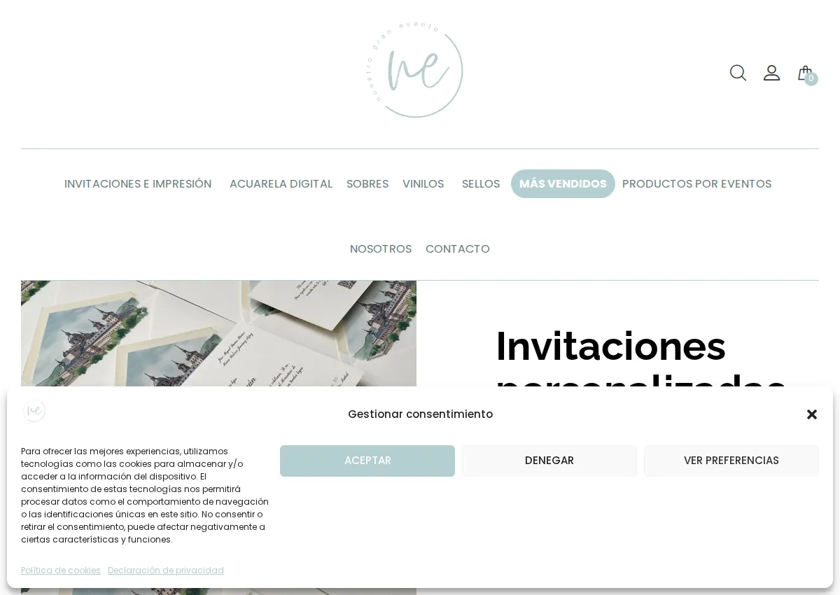 Store homepage