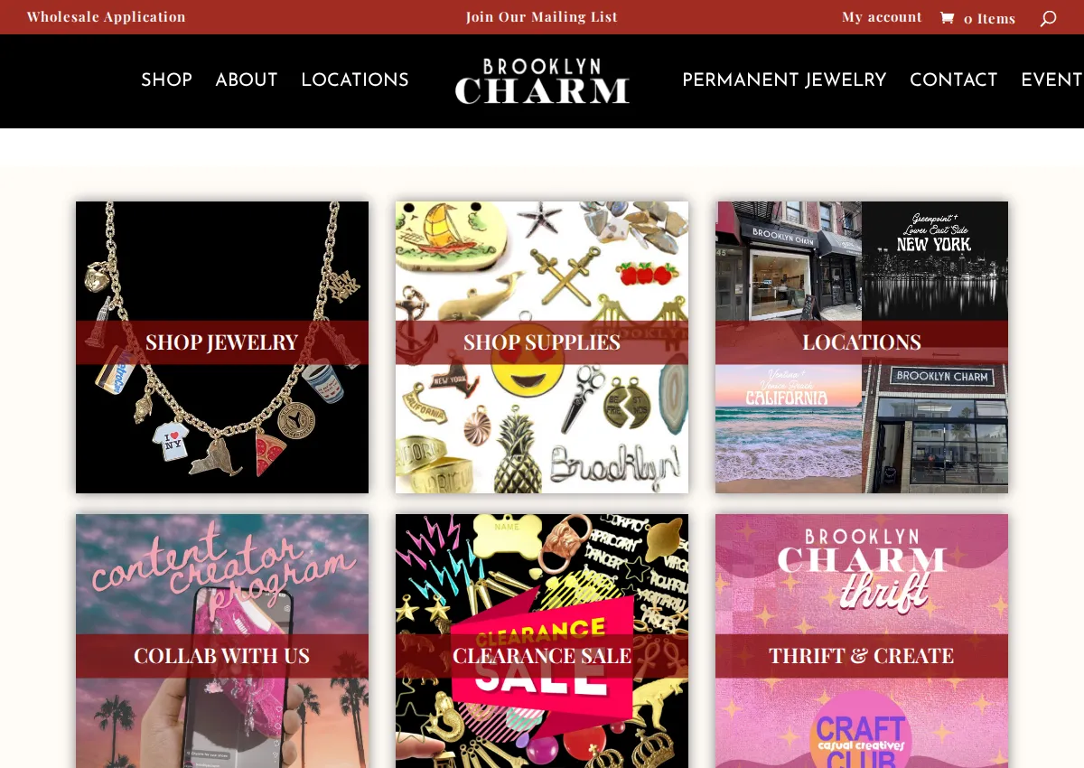 Store homepage