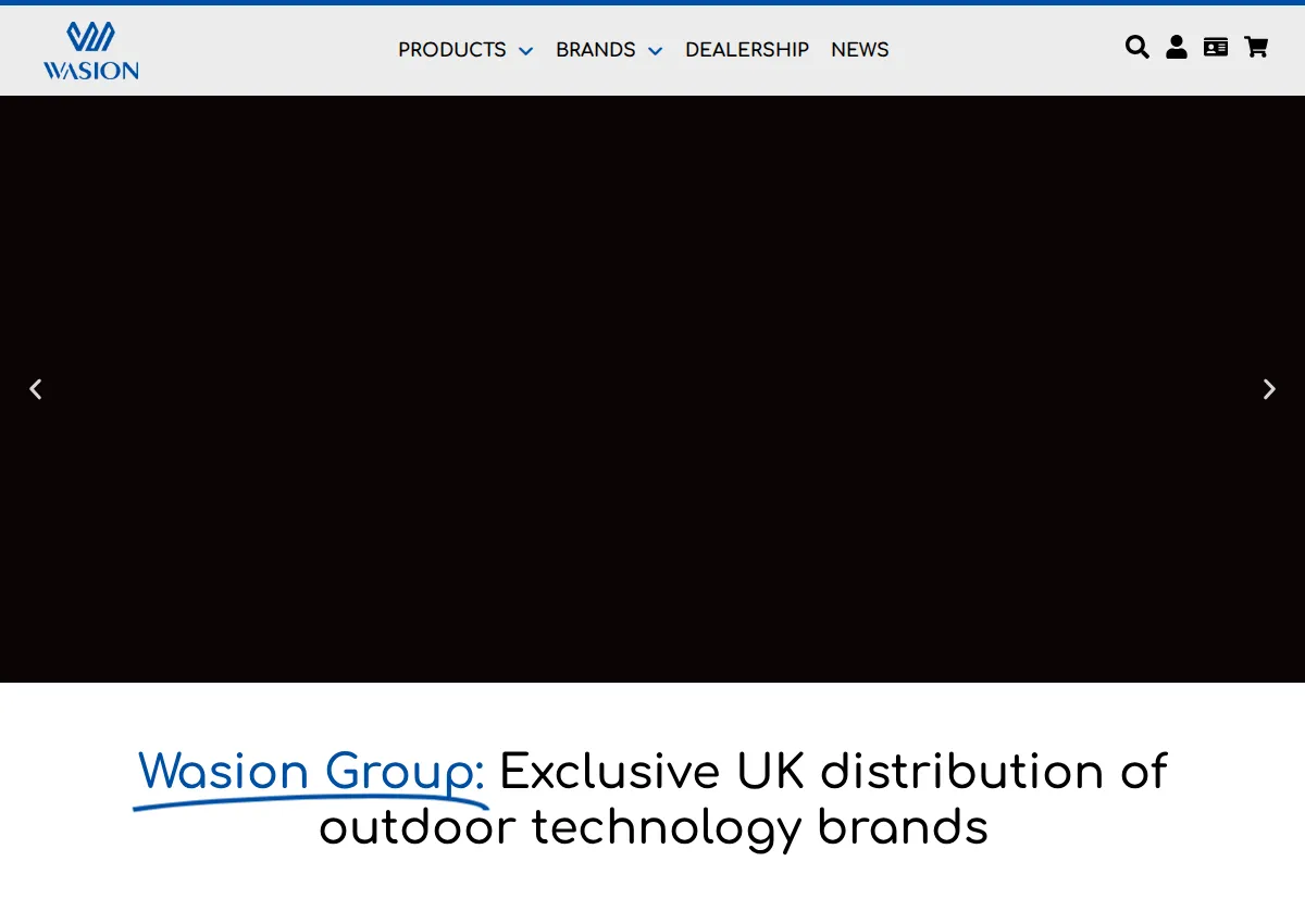 Store homepage