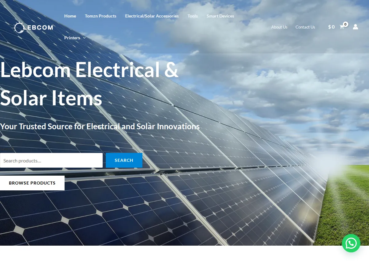 Store homepage