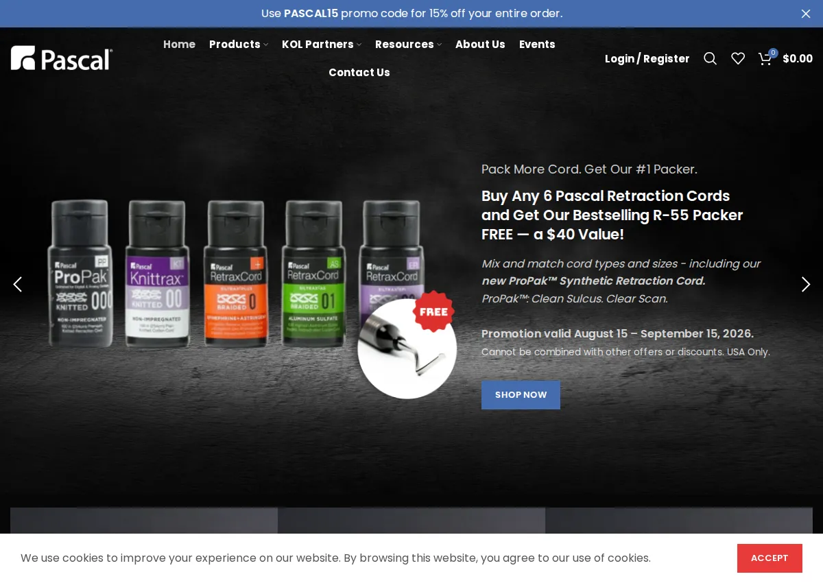 Store homepage