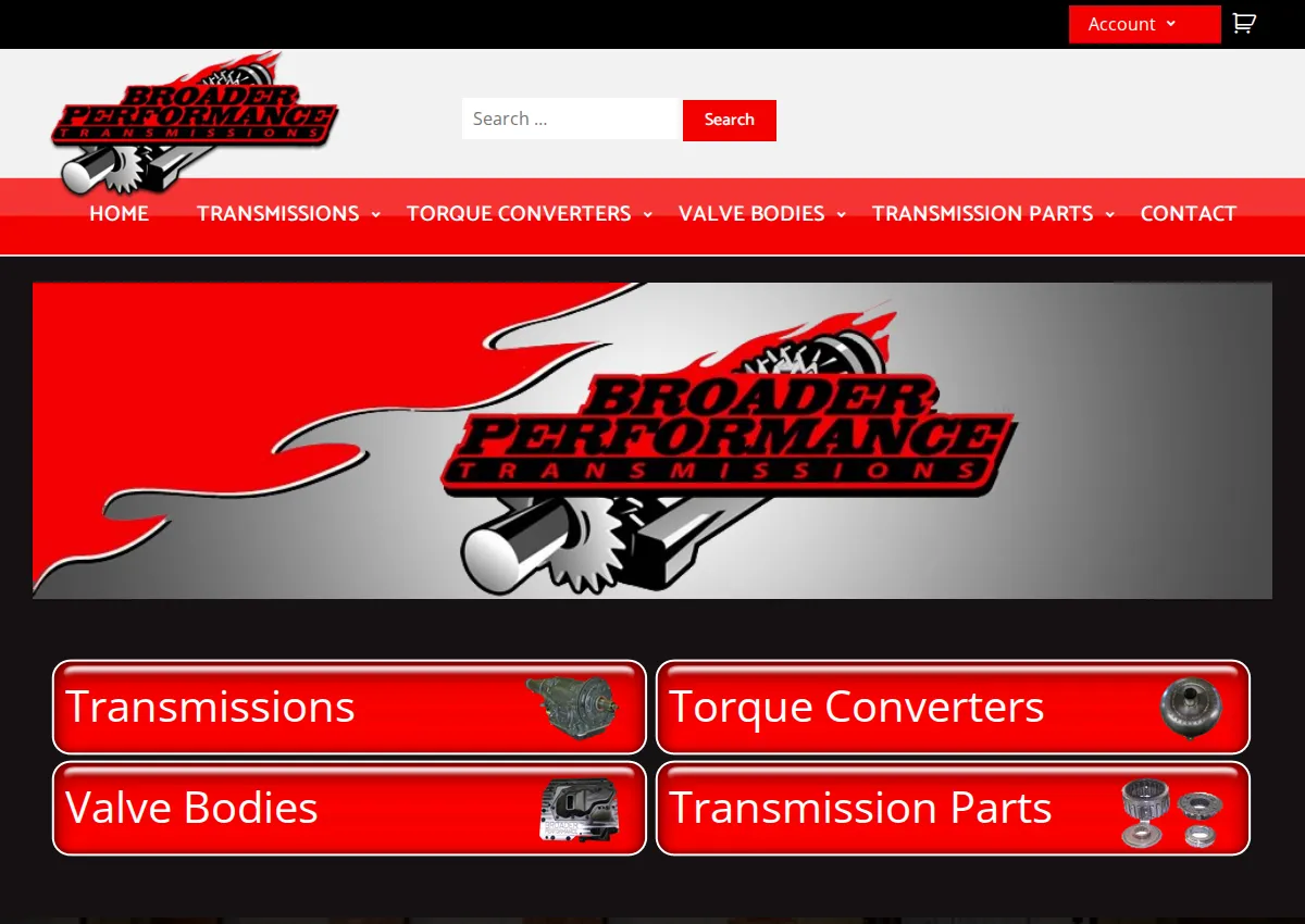 Store homepage