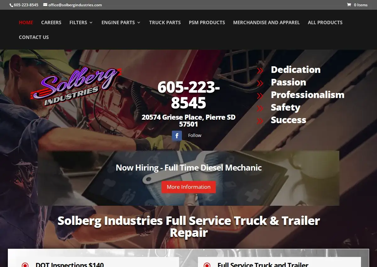 Store homepage