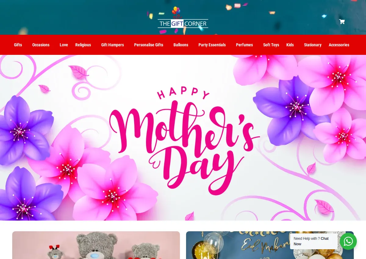 Store homepage