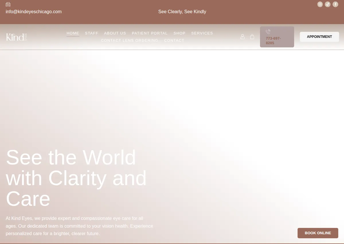 Store homepage