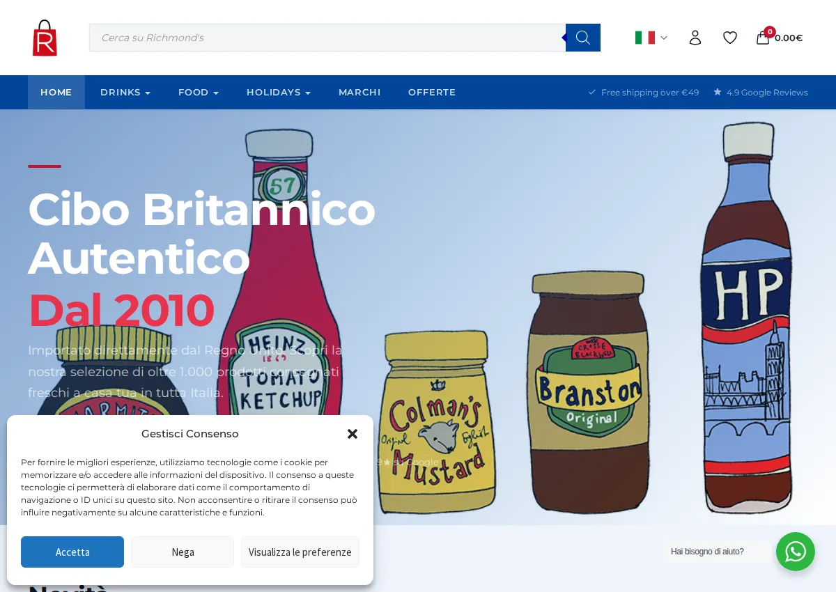 Store homepage