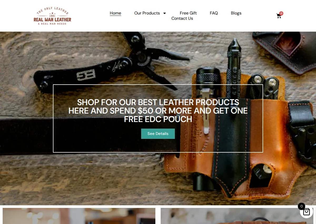 Store homepage