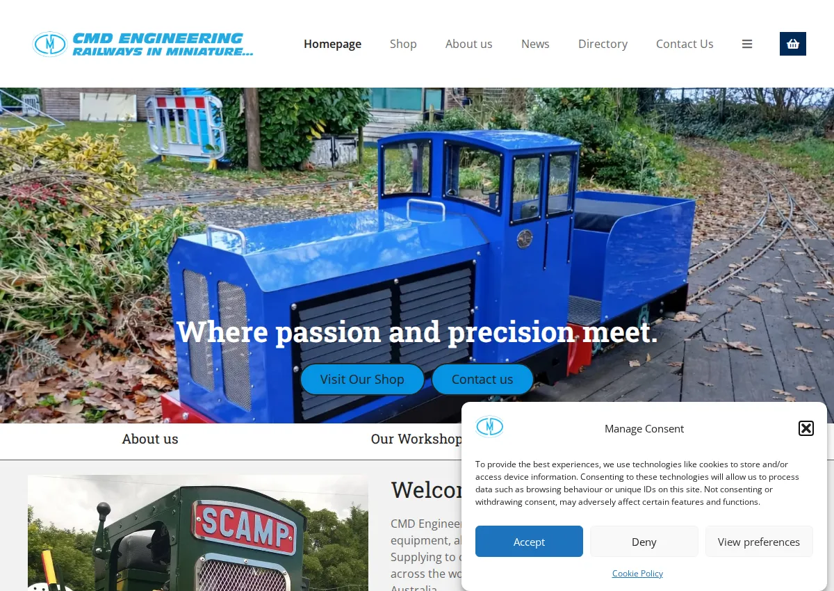 Store homepage