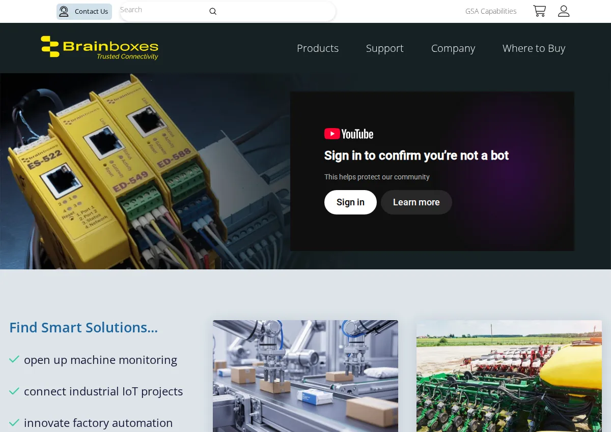 Store homepage