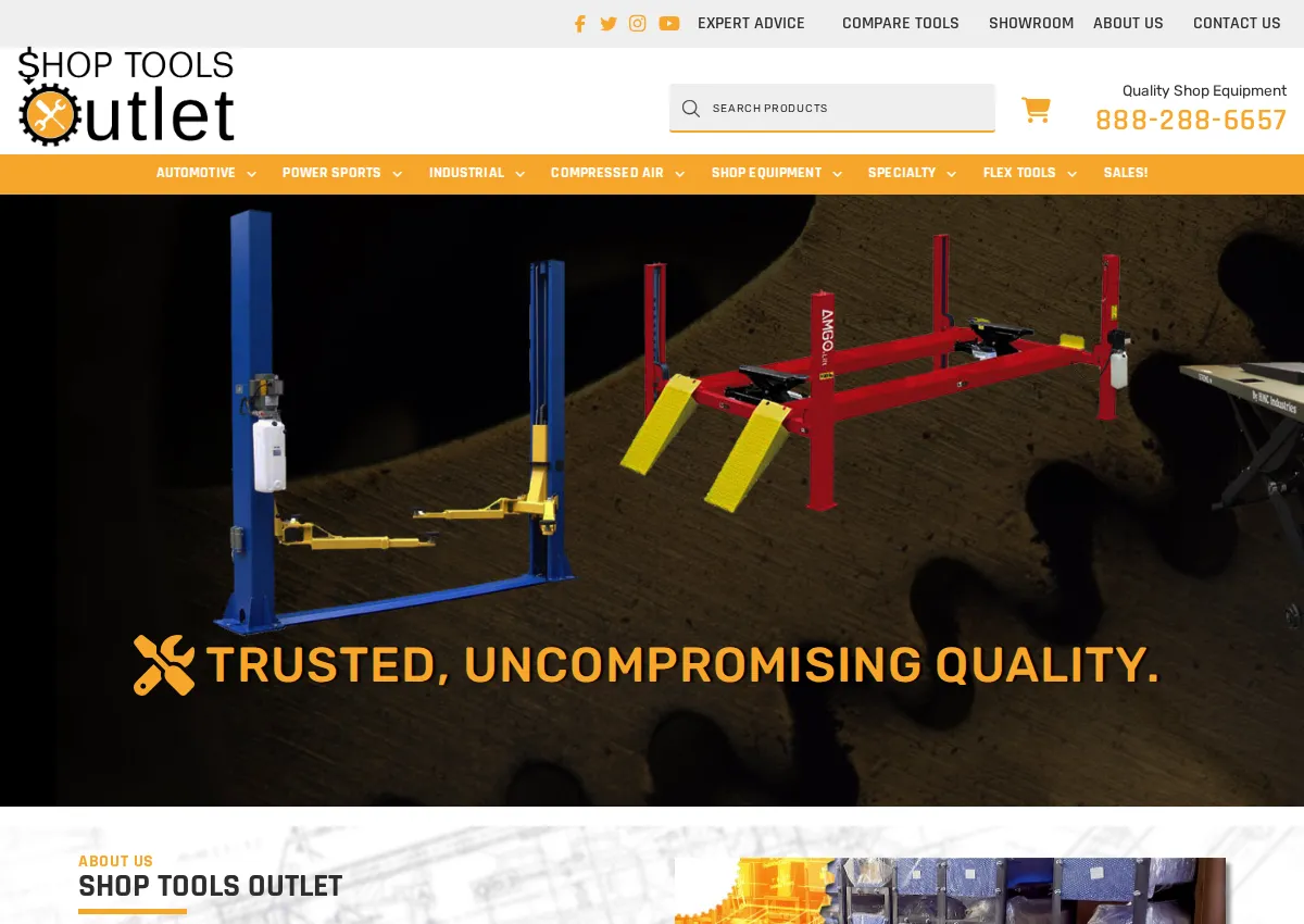 Store homepage