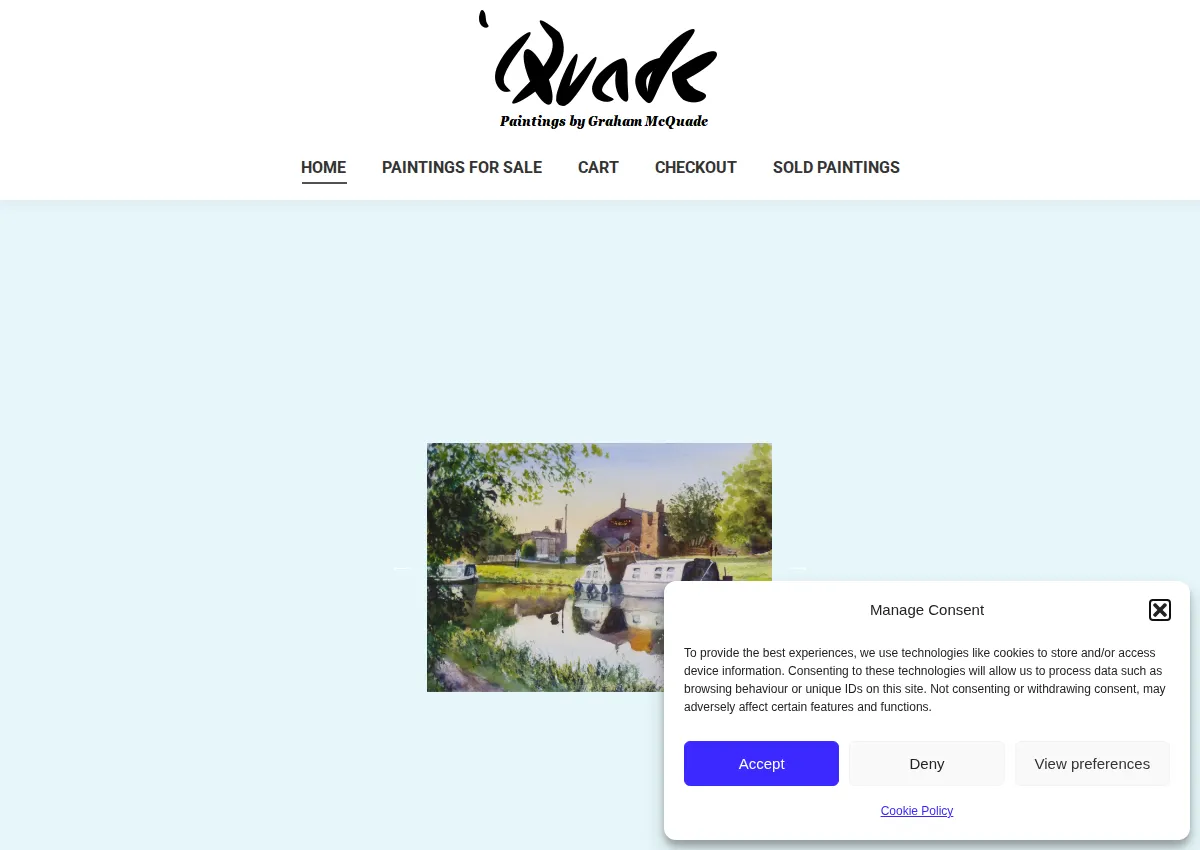 Store homepage