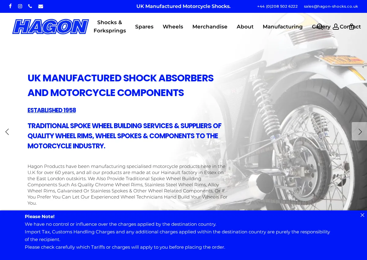 Store homepage