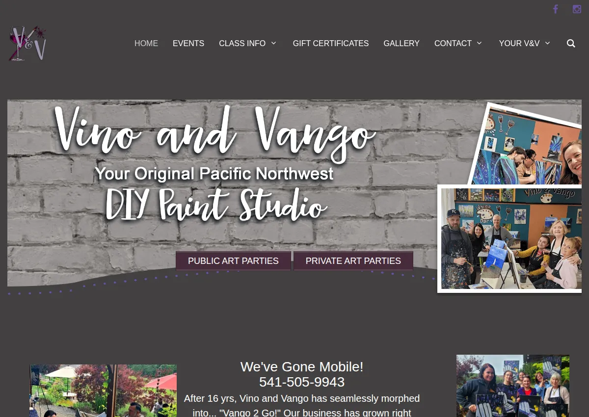 Store homepage