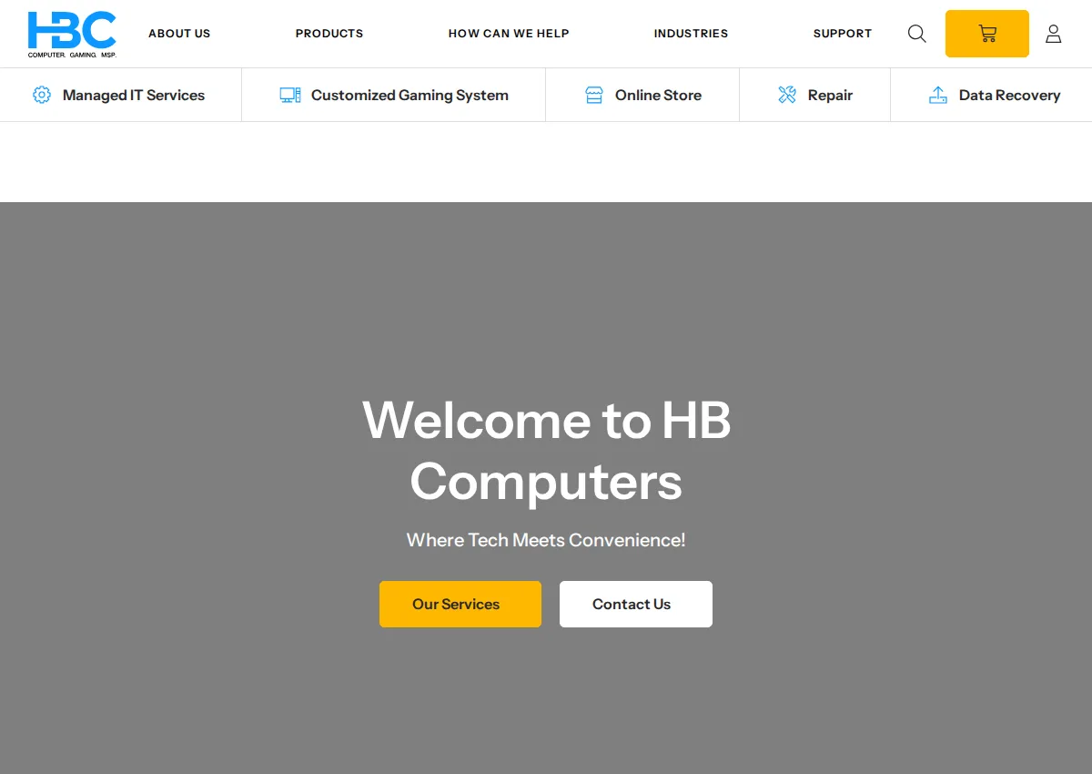 Store homepage