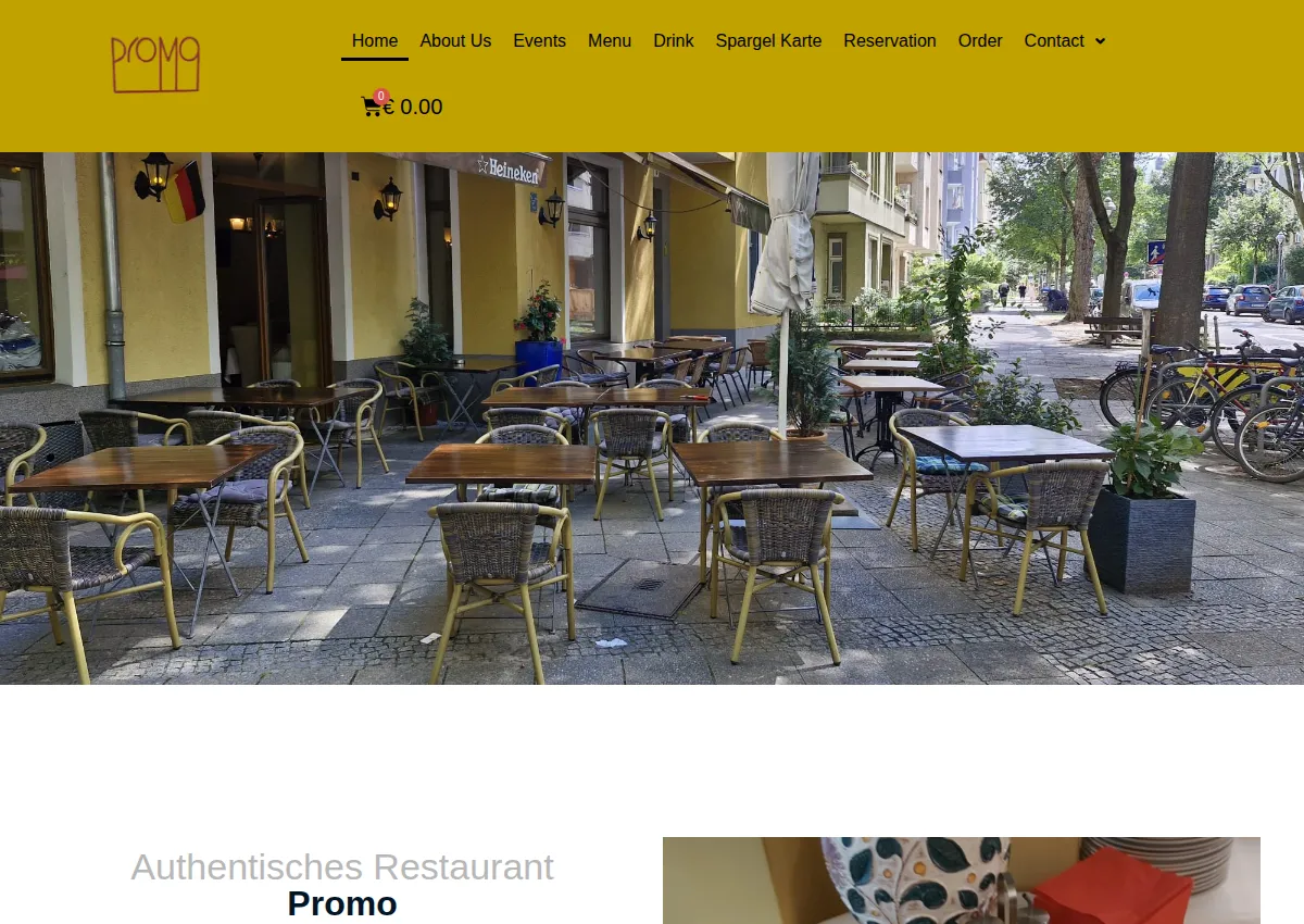 Store homepage