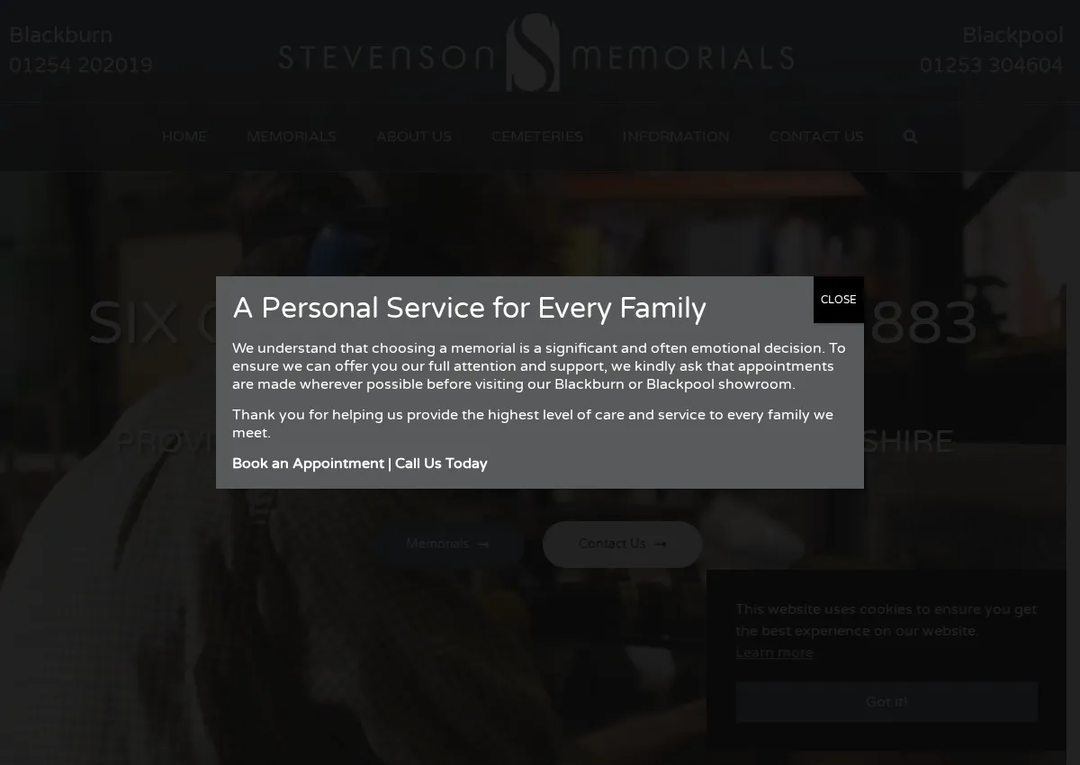 Store homepage