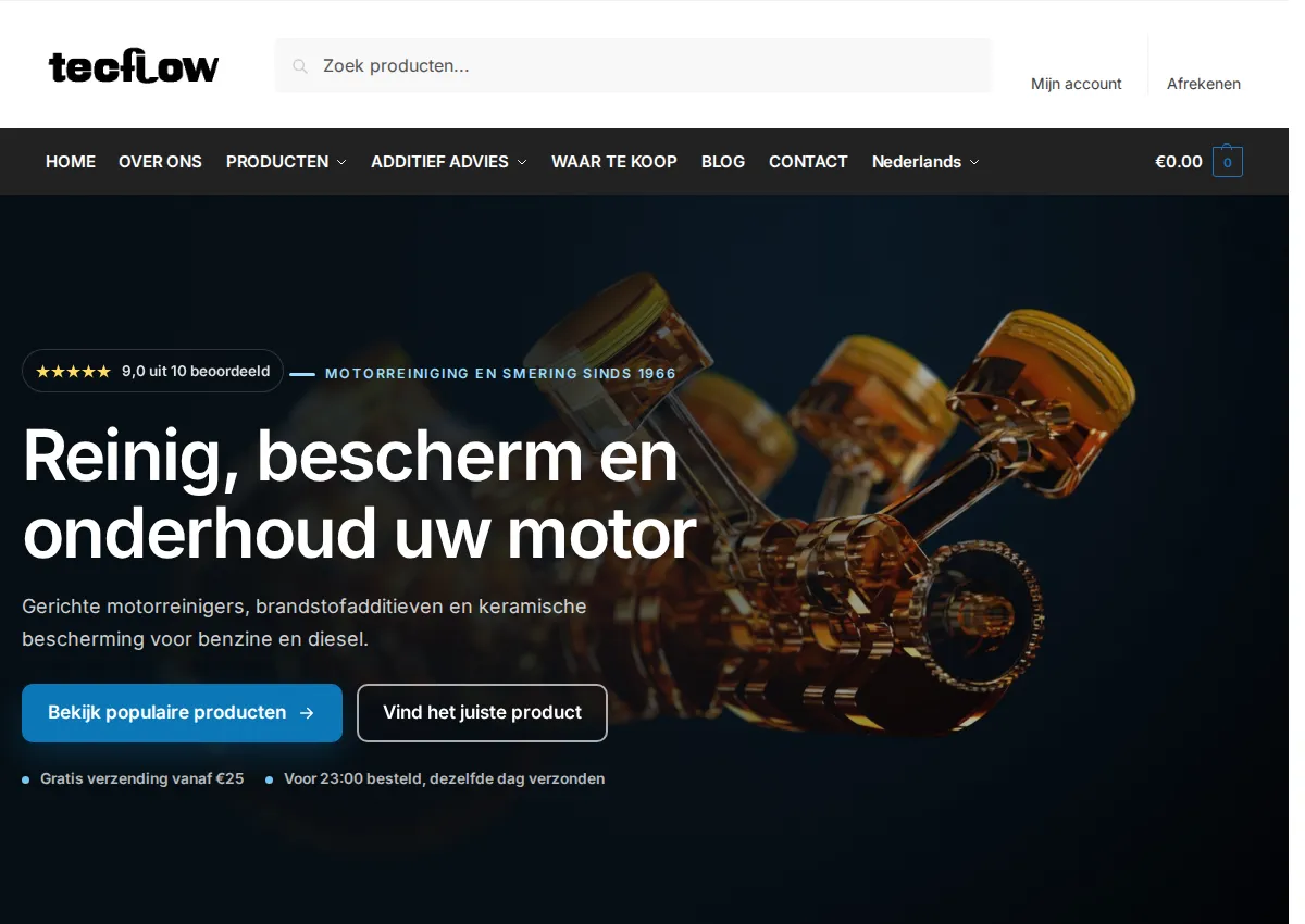 Store homepage