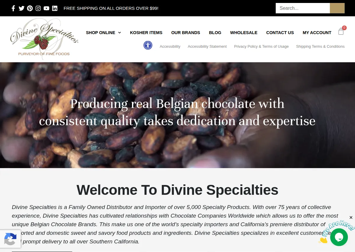 Store homepage