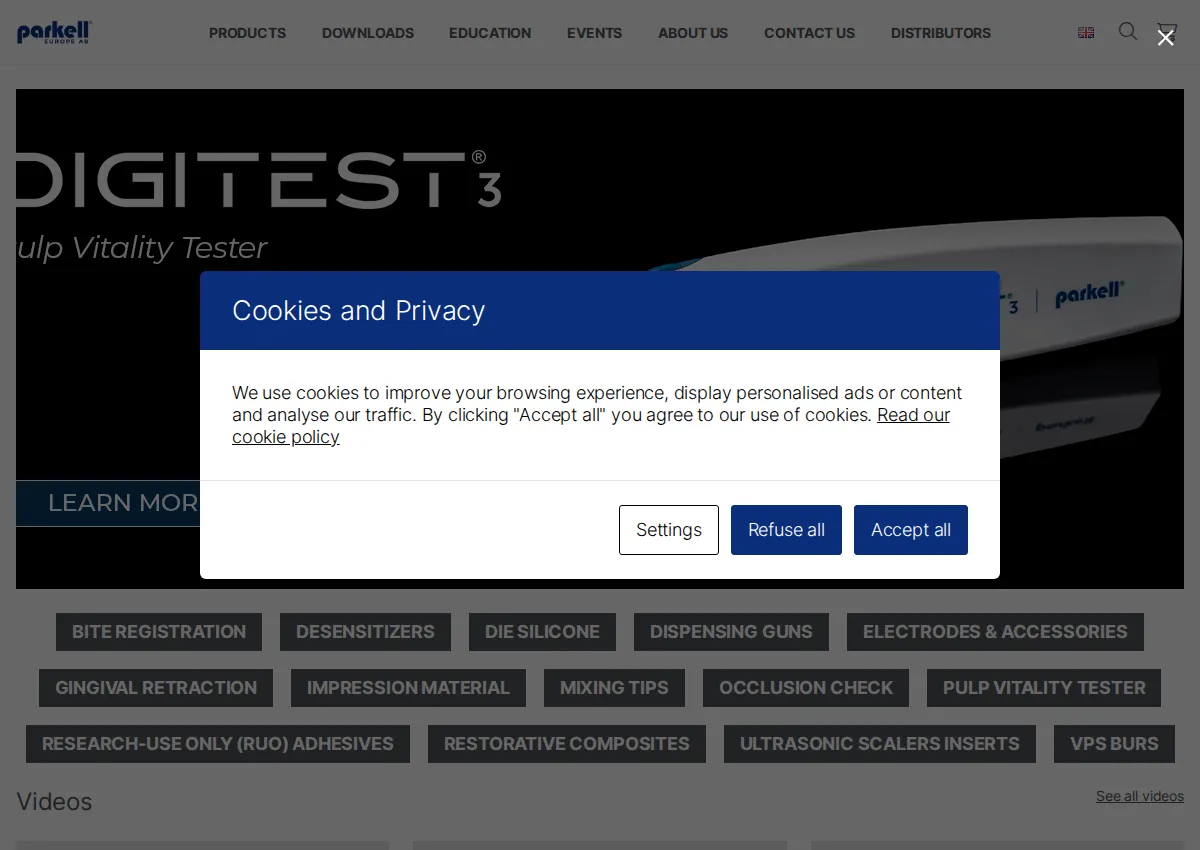Store homepage