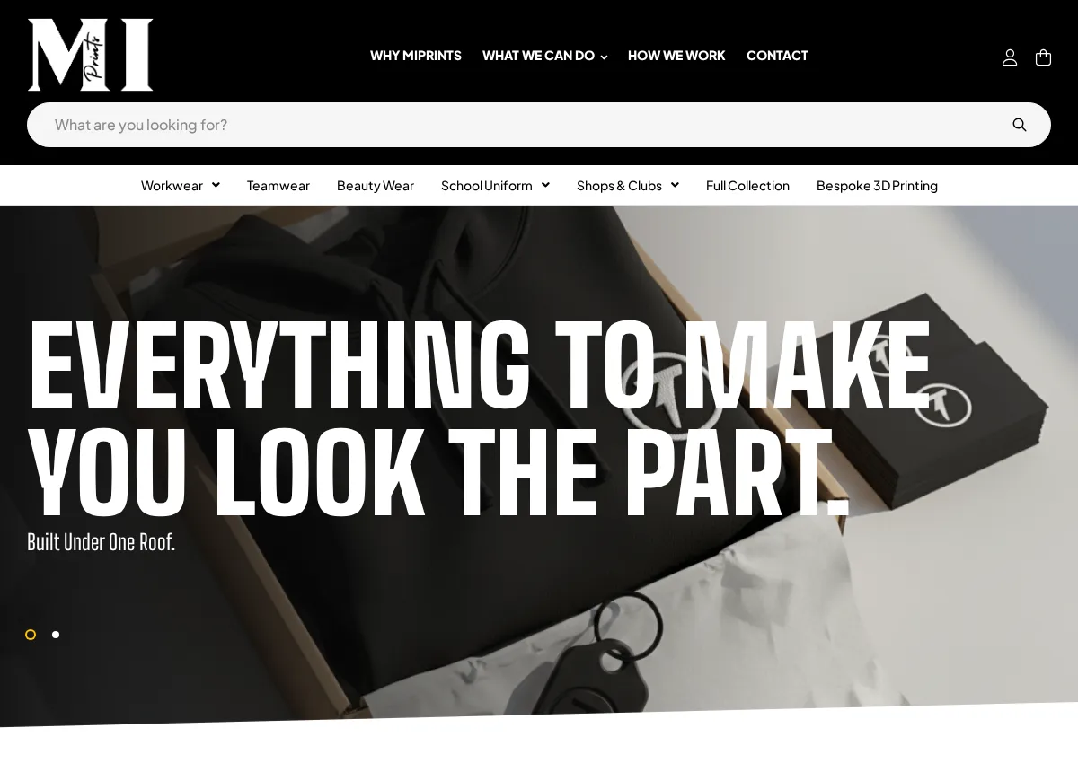 Store homepage
