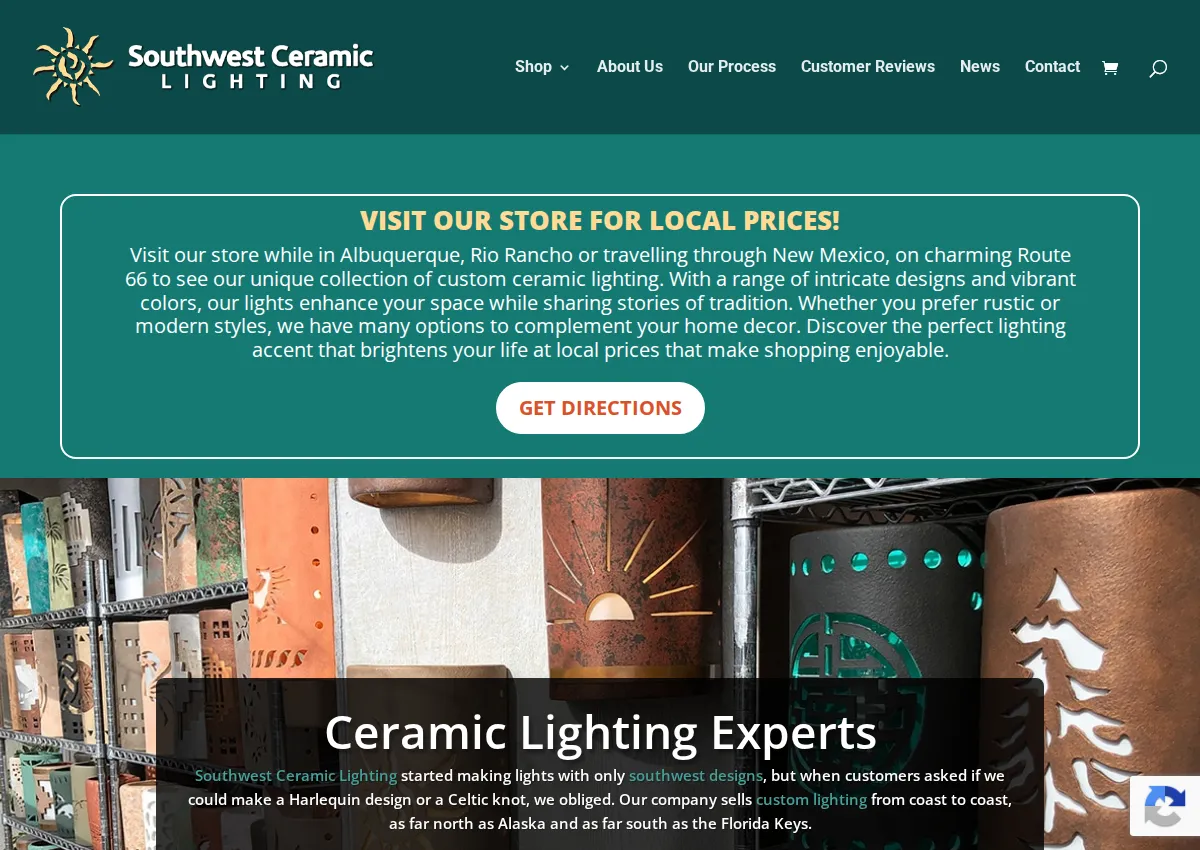 Store homepage