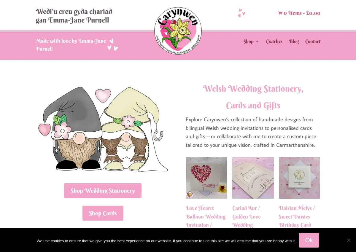 Store homepage