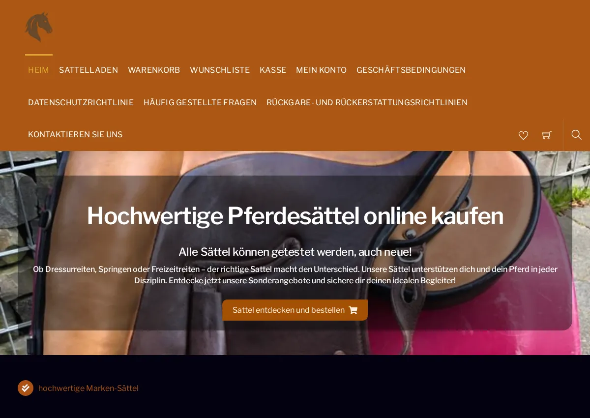 Store homepage