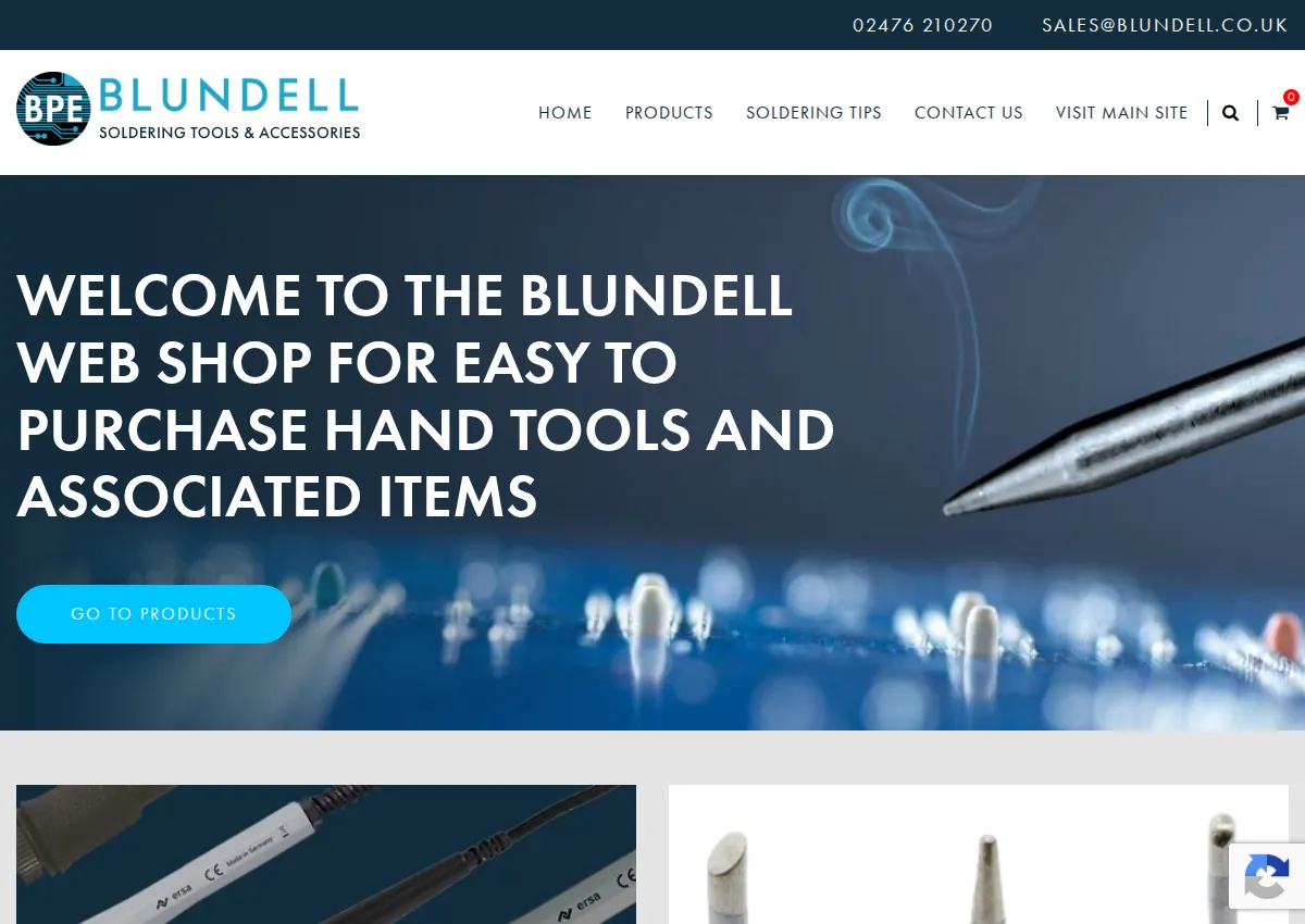 Store homepage