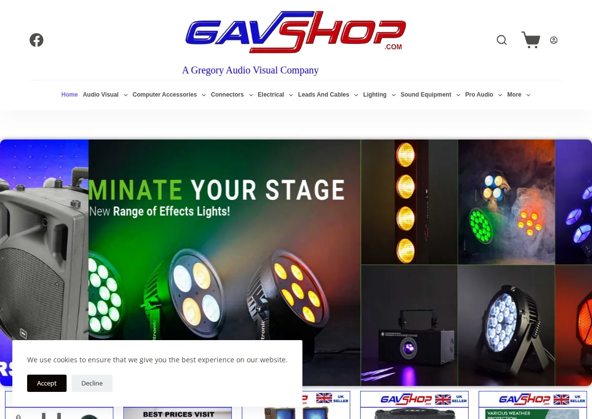 Store homepage