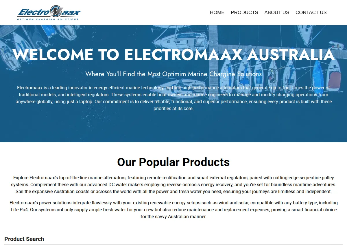 Store homepage