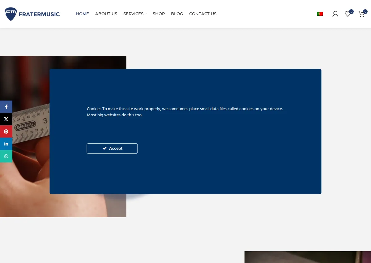 Store homepage