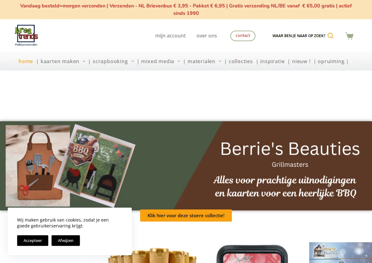 Store homepage