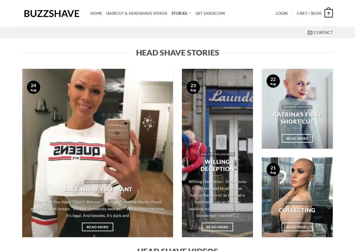 Store homepage