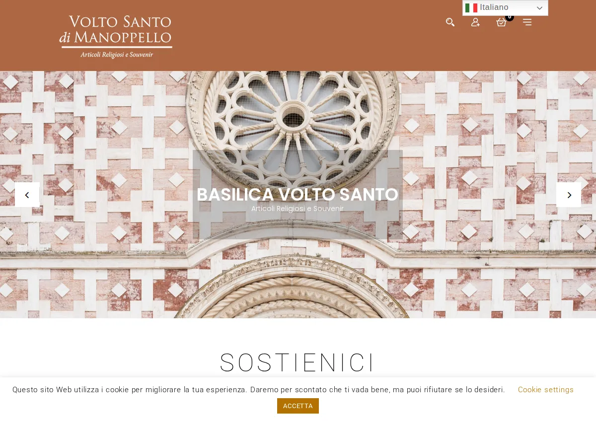 Store homepage