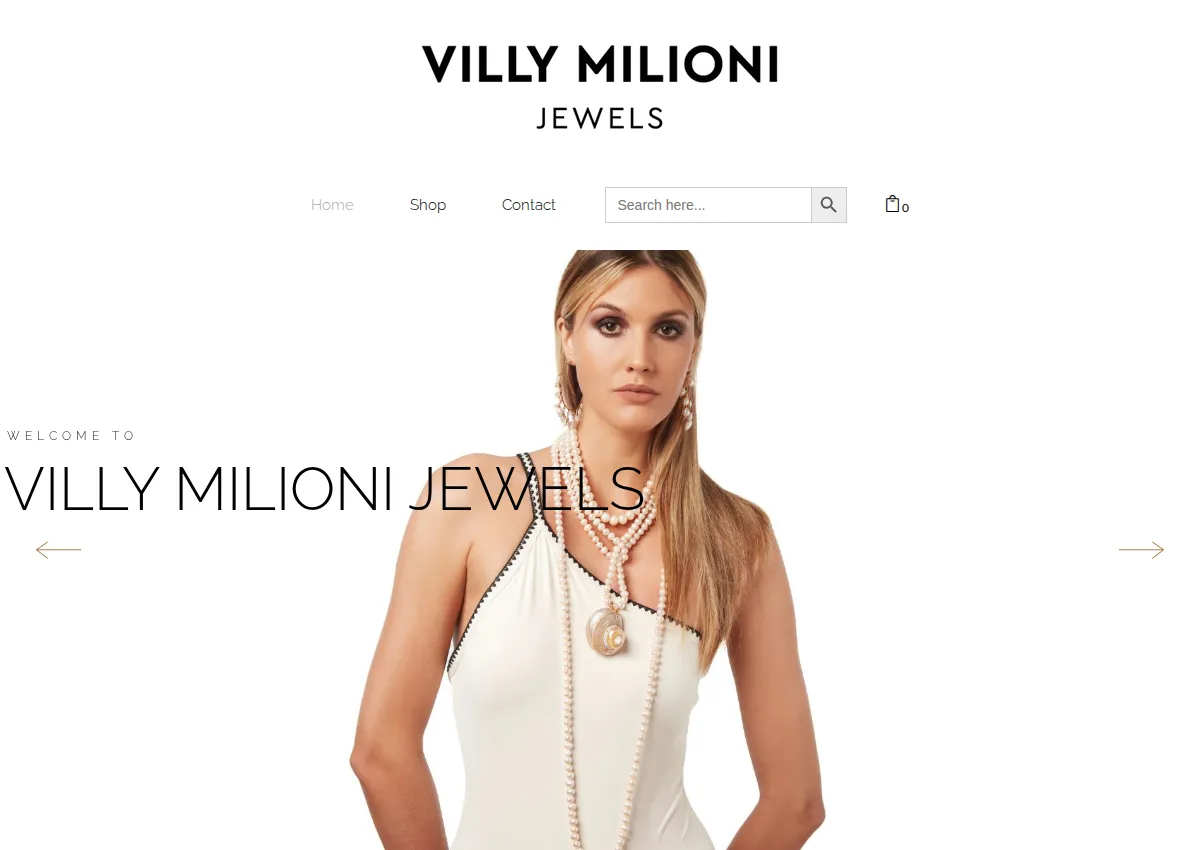 Store homepage