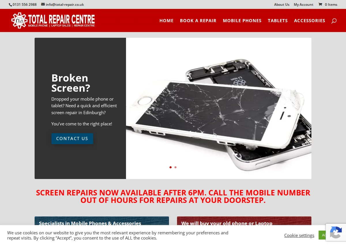 Store homepage