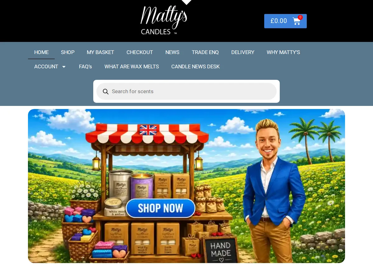 Store homepage