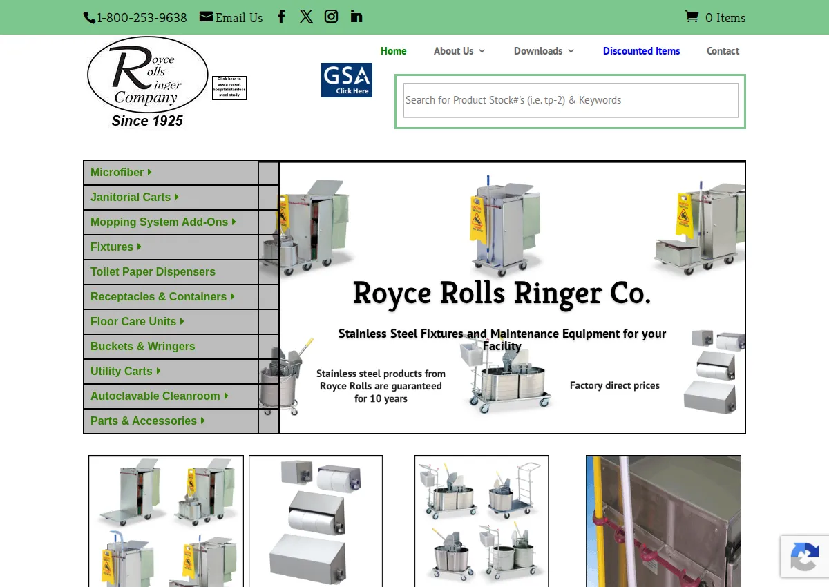 Store homepage