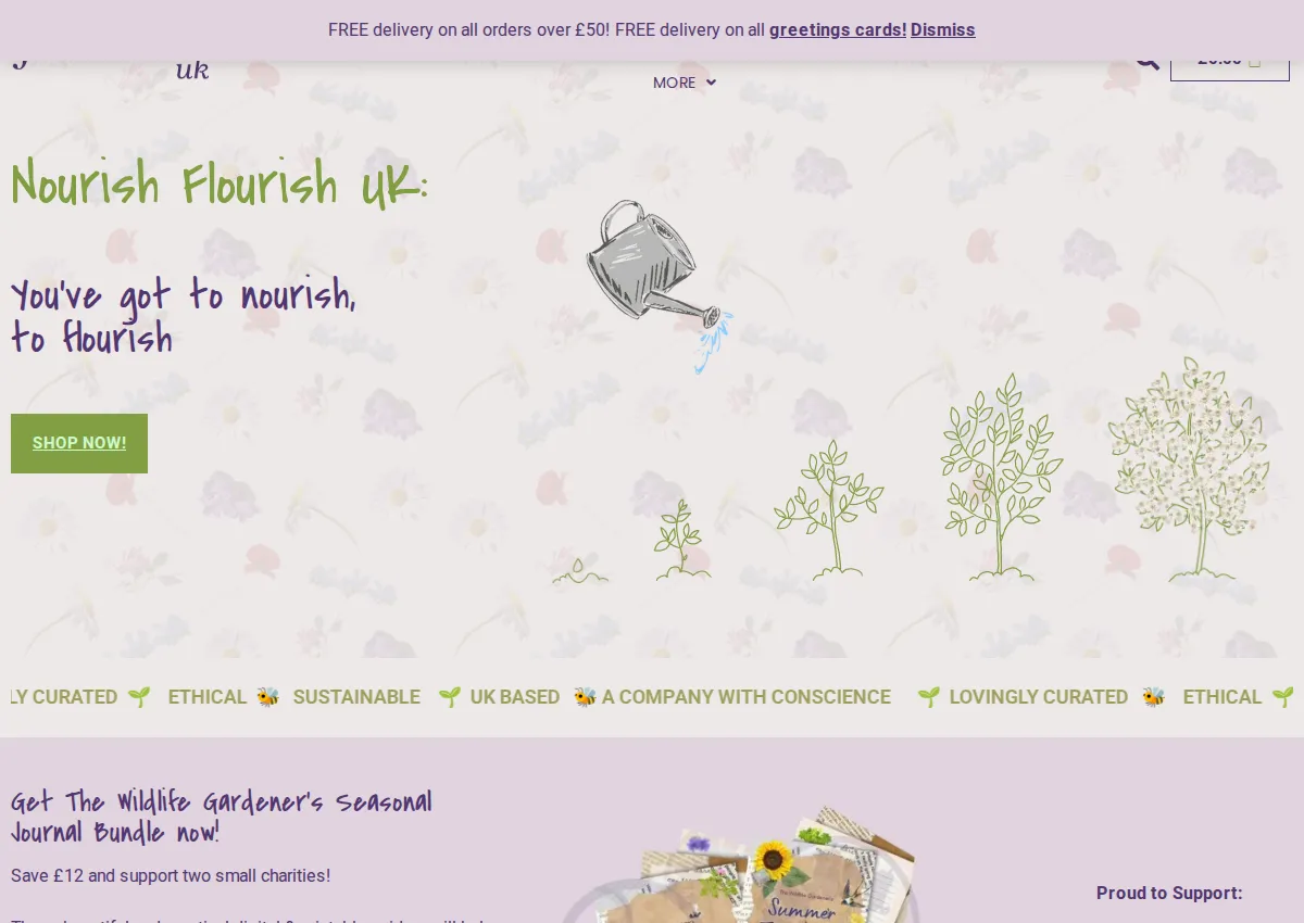 Store homepage