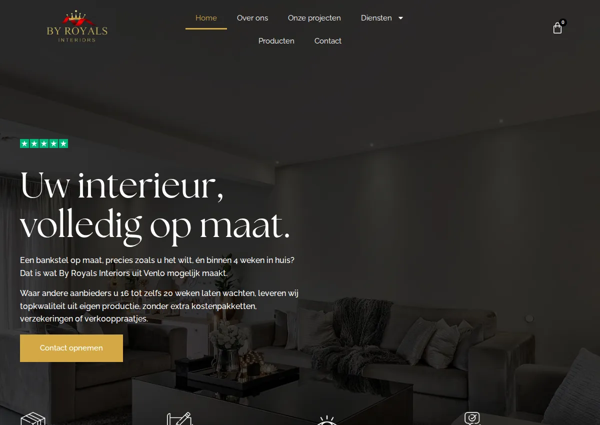 Store homepage
