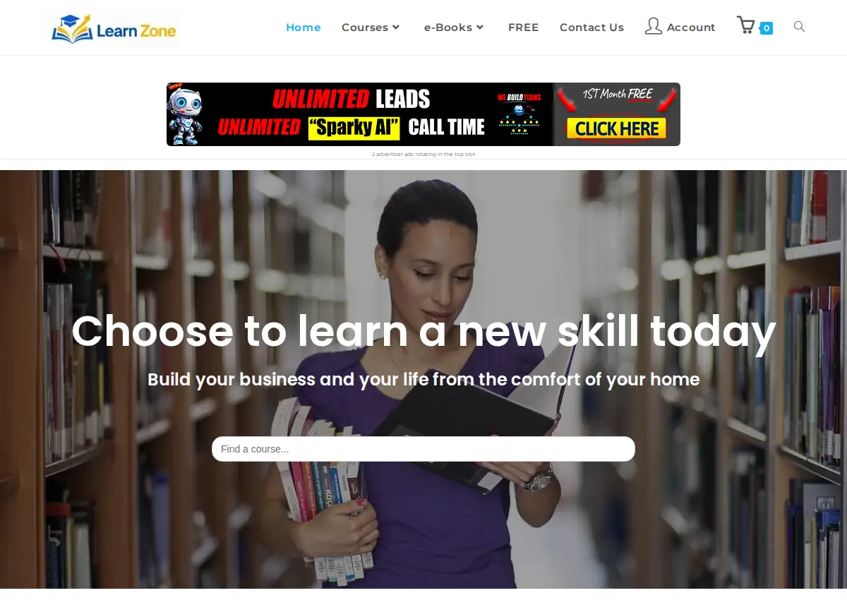 Store homepage