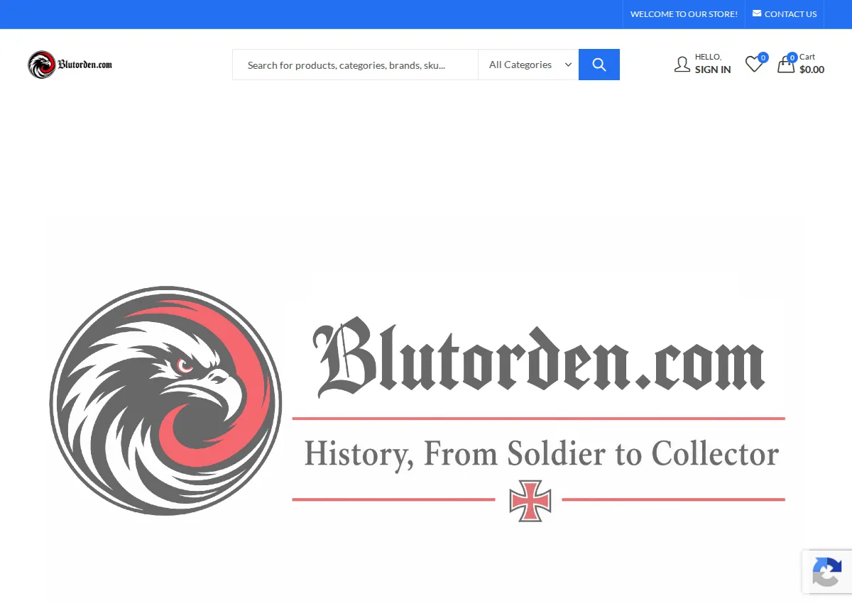 Store homepage