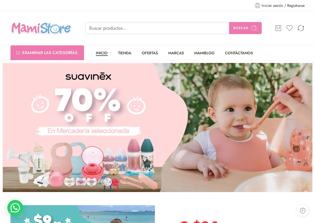 Store homepage