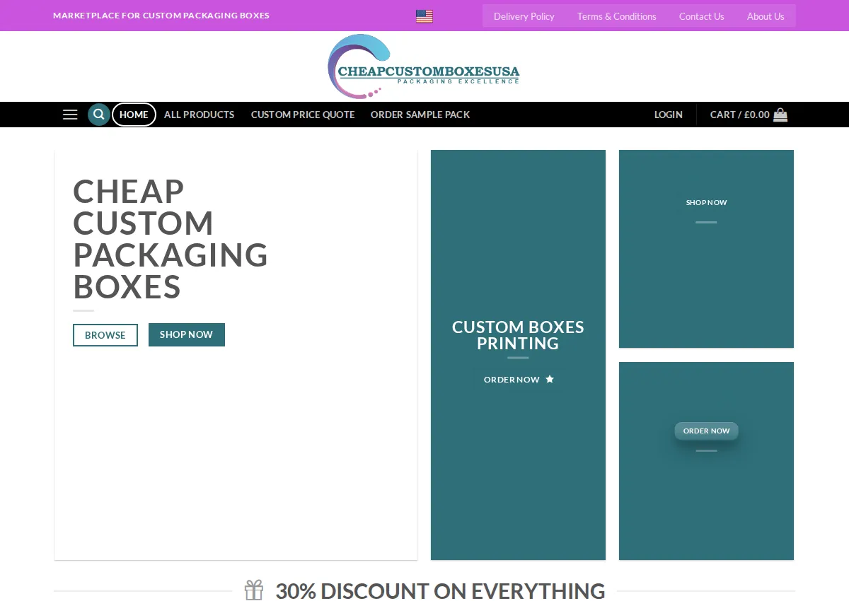 Store homepage